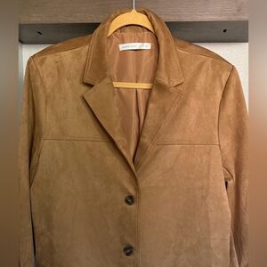 NWOT Altar'd State Tan Suede Blazer